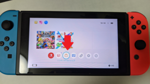 【Nintendo Switch Online 利用券】スイッチのホーム画面でニンテンドーｅショップをタップ