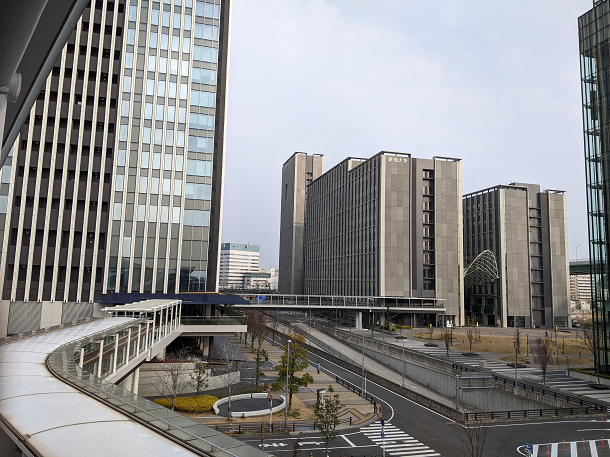 ささしまライブ駅からグローバルゲート方面の眺め